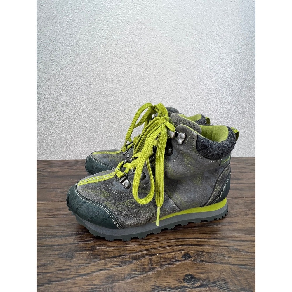 L.L. Bean Tek 2.5 Little Boys Gray/Green 200 Gram Insulated Trail Boots Size 1